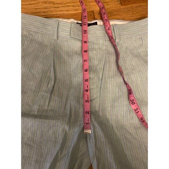 ASOS Design, women's light blue, striped cotton bermuda shorts size W30 - Picture 7 of 9